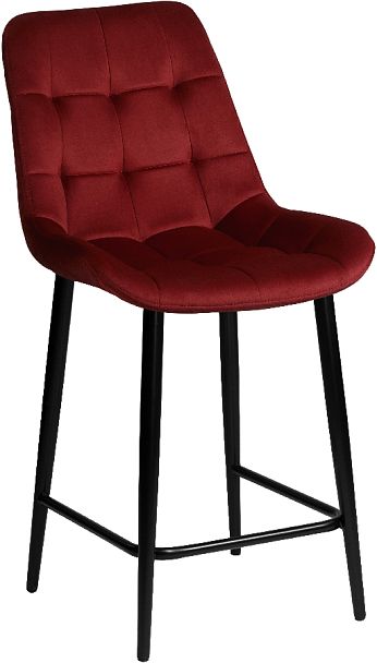 Комплект полубарных поворотных стульев Эйден, Confetti bordo/черный, 3 шт. - Вид 4