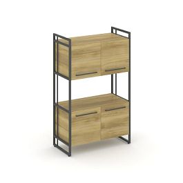 Rift Шкаф 3 ниши широкий RF.SS-33 Дуб Винченцо/Металл Антрацит 798*396*1286 - Фото предпросмотра