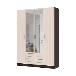 ГАРМОНИЯ ШК 602 М шкаф 4х створчатый (1,6х2,2х0,5) венге/белфорт - Фото предпросмотра