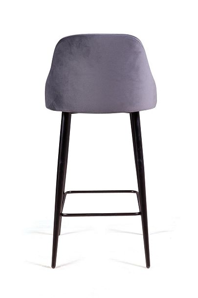 Стул полубарный Douglas ромб, бархат серый 27 - Вид 6