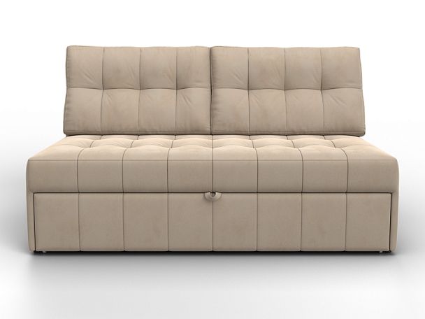 Диван прямой Лига-107 (140) Велюр бежевый - Вид 2