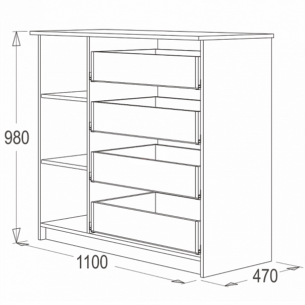 Комод 9 - Вид 3