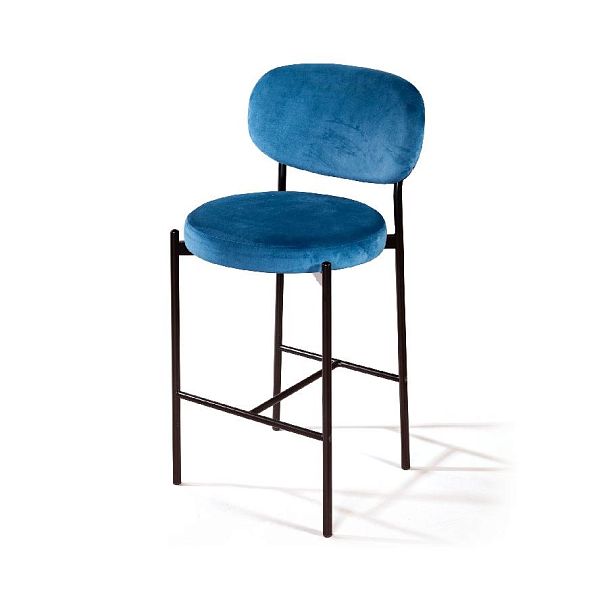 Стул полубарный Mason, бархат синий 29 - Вид 1