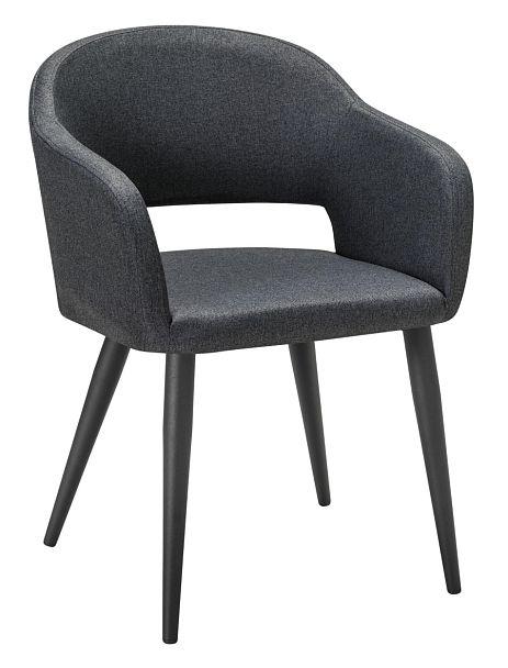 Кресло Oscar тёмно-серый/черный - Вид 1