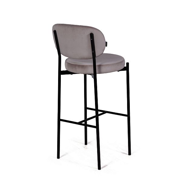 Стул барный Mason, бархат светло-серый 26 - Вид 5