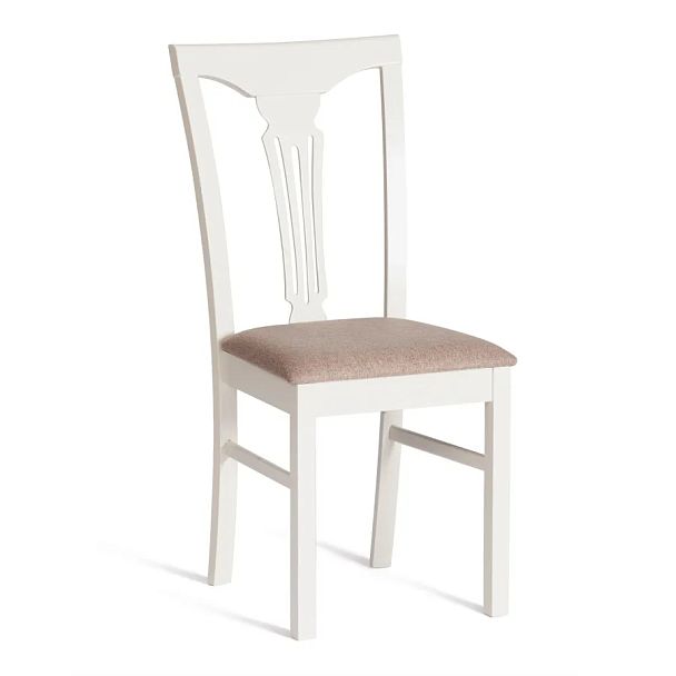 Стул Гермес/Hermes/1 шт. в упаковке, дерево гевея, Ivory white, ткань серая (TM-164) - Вид 1