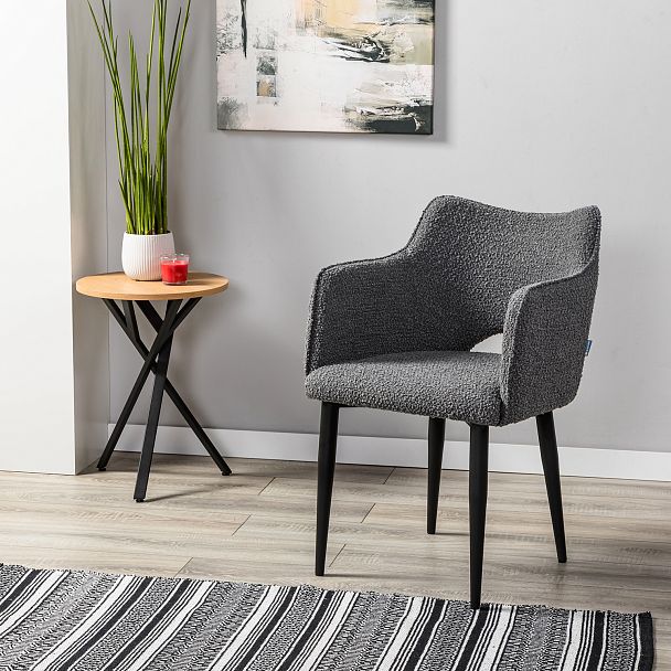 Стул Ralf Vent темно-серый/черный - Вид 9