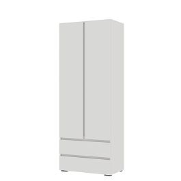Хелен ШК 01 Шкаф 2х створчатый(0,800х2,100х0,460) белый/белый - Фото предпросмотра