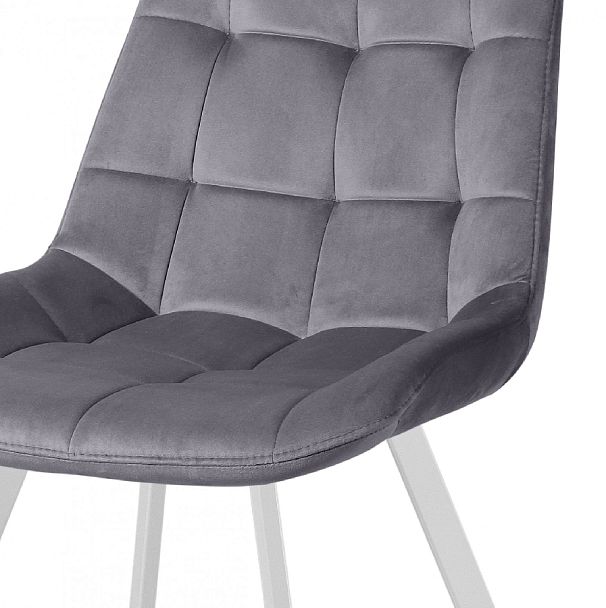 Комплект стульев поворотных Эйден М, темно-серый H15/белый, 2 шт. - Вид 7