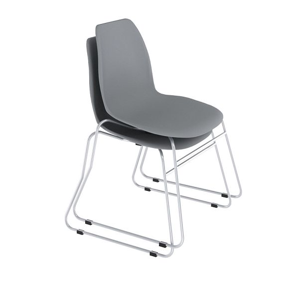 Стул Sheffilton SHT-ST29/S145-2 серый/хром лак, стопируемый - Вид 1