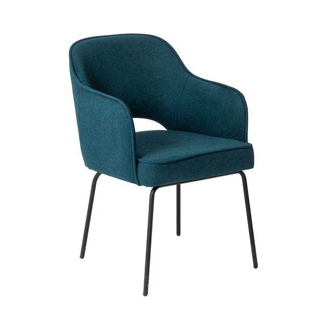 Стул Роза, велюр Omega 61, ножки паук RAL 9005 - Вид 2