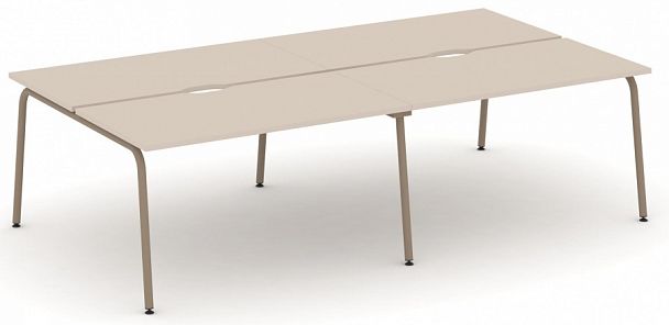 Рабочая станция на 4 места "ESTETICA" ES.D.RS-4.3-VK Капучино - Вид 1