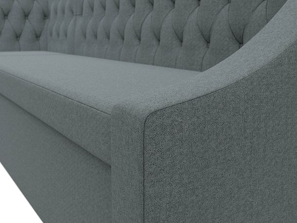 Диван кухонный угловой Мерлин левый угол Рогожка серый - Вид 4