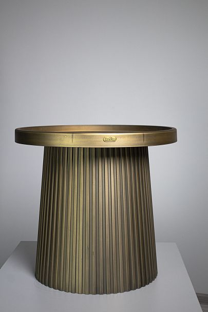 Столик журнальный Sheffilton SHT-CT94 патина золотая - Вид 4