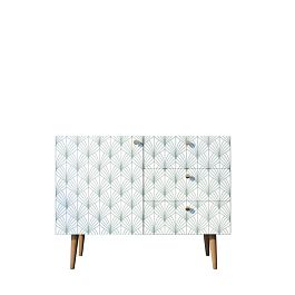 Комод Berber три ящика и дверка 38 принт арт BB34/Print_38 - Фото предпросмотра