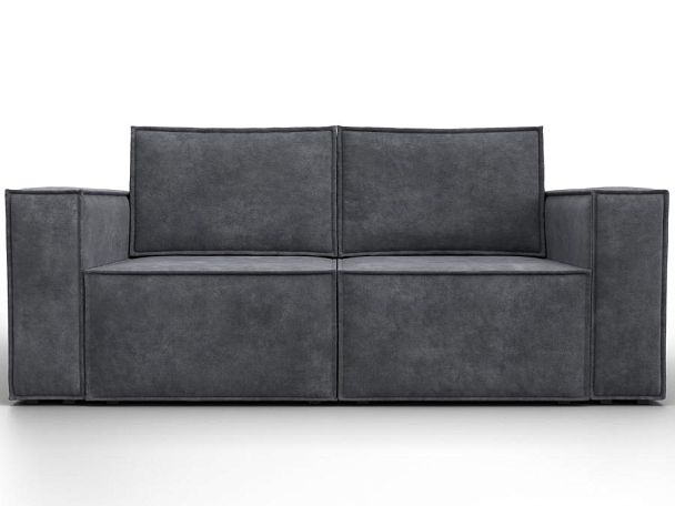 Диван прямой Куба мини Велюр серый - Вид 2