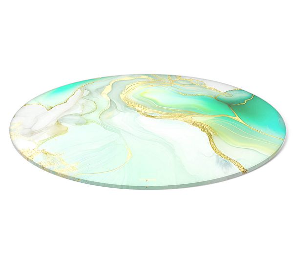 Столешница Sheffilton SHT-TT32 60 стекло/МДФ лазурно голубой - Вид 3