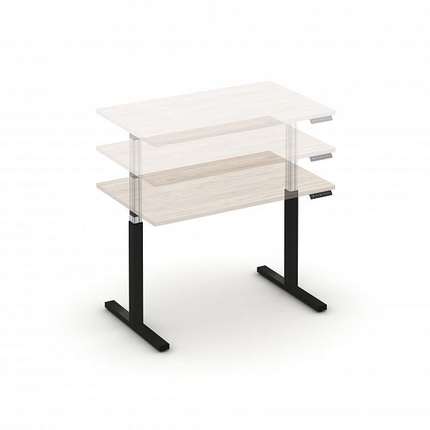 Стол электроподъемный "MOVE UP" MV.SE-2.7 Антрацит металл / Денвер Светлый - Вид 4