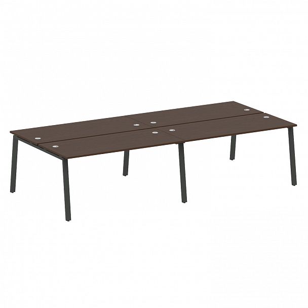 Рабочая станция "Metal System" БА.СМ-4.4 венге/антрацит - Вид 1