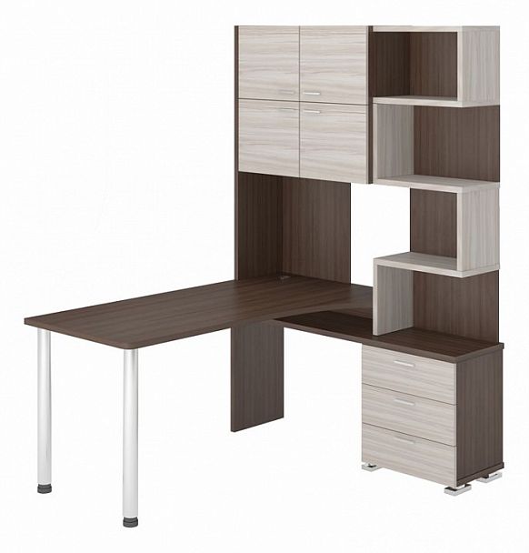 Стол компьютерный Домино СР-500М/160 Карамель/Шамони правый - Вид 1