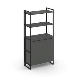 Rift Шкаф 4 ниши широкий RF.SS-44 Антрацит/Металл Черный 798*396*1648 - Фото предпросмотра