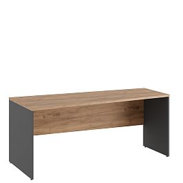 Стол трапеция левый Tess 180x80x75 дуб крафт золотой - Фото предпросмотра