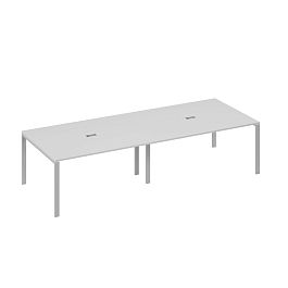 Стол для переговоров 320x124 на металлокаркасе UNO A4 А4 Б1 133-2 БП серый / металлокаркас серый - Фото предпросмотра