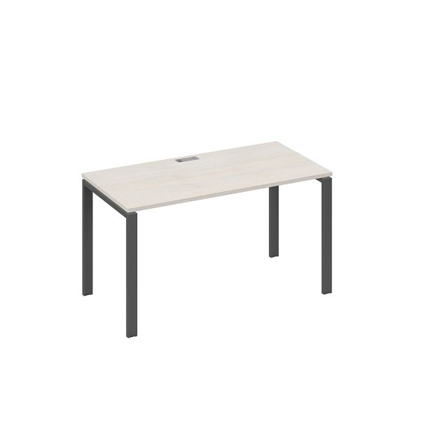 Стол письменный на металлокаркасе UNO A4 А4 Б1 014 БП дуб / металлокаркас антрацит - Вид 1