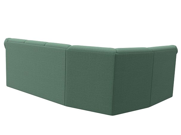 Диван угловой Карнелла левый угол Рогожка зеленый - Вид 6