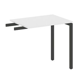 Metal System Quattro Приставной элемент на П-образном м/к 40БП.ПР-2 Белый/Антрацит металл 800*600*750 - Фото предпросмотра