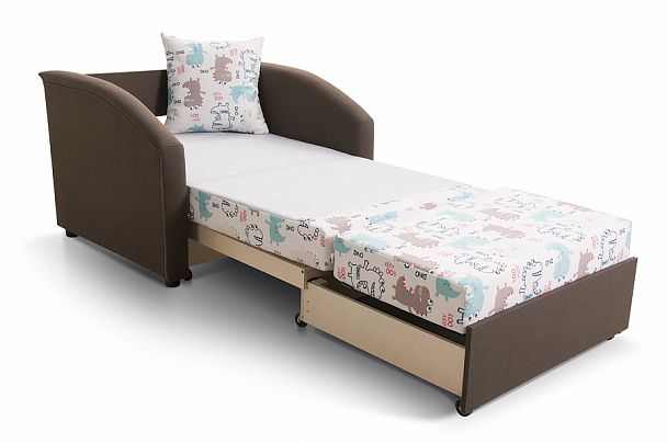 Диван "Даня" 750 Жакард Медиум Лейбл / Нео димроуз - Вид 4