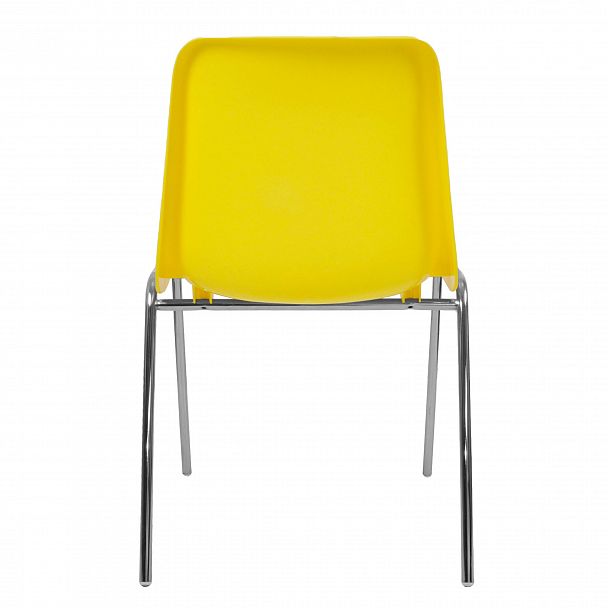 Стул Vicenza (4 ножки) Каркас хром, желтый, стопируемый - Вид 4