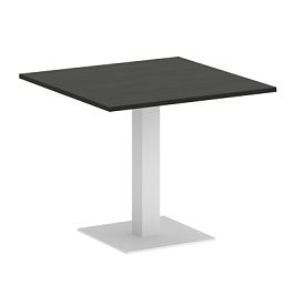 Home Office Стол квадратный VR.SP-5-90.2 Суар тёмный/Белый металл 900*900*750 - Фото предпросмотра