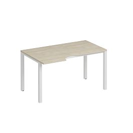 Стол эргономичный левый на металлокаркасе КФ Комфорт КФ К.Б1 1137 ДШ дуб шамони / белый - Фото предпросмотра