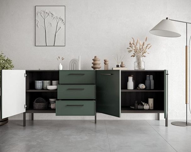 Комод с тремя дверками и тремя ящиками Nicole арт NEM07G - Вид 4