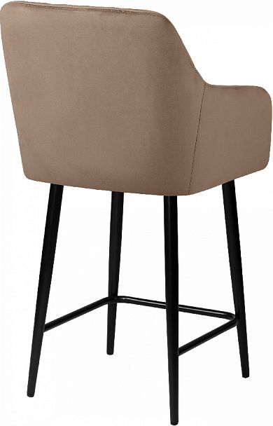 Комплект полубарных поворотных кресел Барли К, Confetti latte/черный, 3 шт. - Вид 5