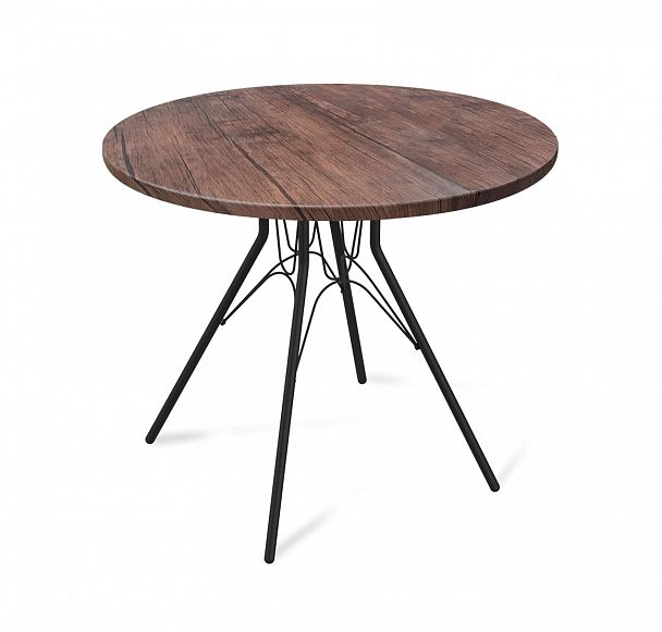 Стол Sheffilton SHT-TU34-P/80 МДФ черный муар/палисандр - Вид 2