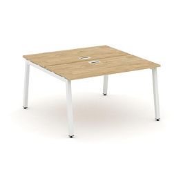 Стайл Проджект Рабочая станция 2-х сторон. SN-5A.DRS-002 Тиквуд Светлый/Металл Белый 1180*1232*750 - Фото предпросмотра