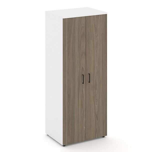 Стайл Проджект Гардероб широкий глубокий SN.GB.E-004 Белый/Белый/Вяз Благородный/Черный Ручки 796*60 - Вид 1