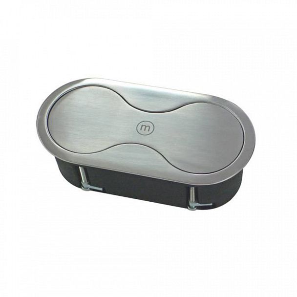 Встраиваемая розетка-удлинитель "Аксессуары для столов и станций"  ПК-АСС-РЗ/ВУ2-В1-115 черный - Вид 1