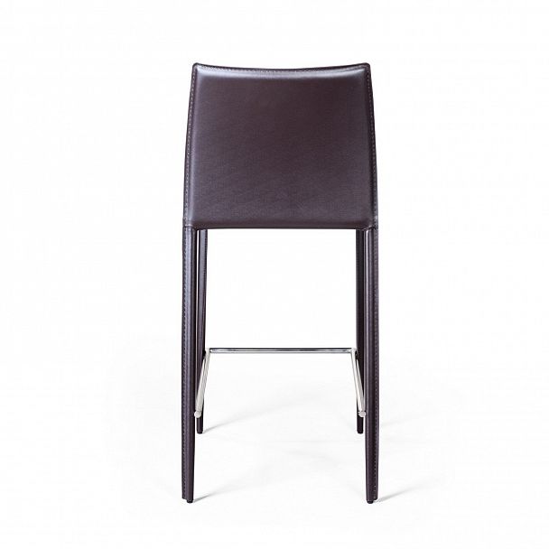 Стул полубарный Rolf, кожа коричневый - Вид 6