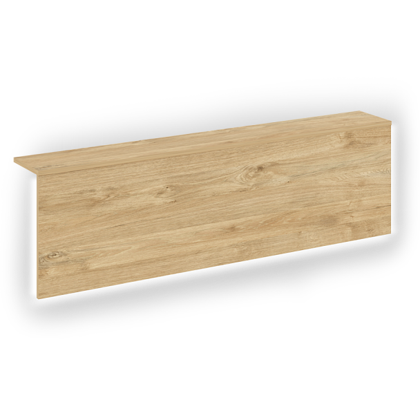 Накладка с подсветкой прямая высокая на 2 модуля "Onix" О.R-NP.V-138.2.S тиквуд светлый - Вид 1