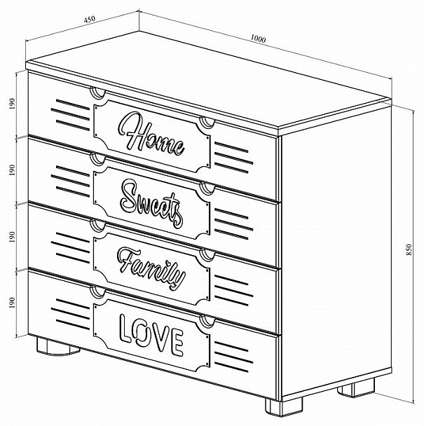 Комод ДримСтар ДС-12 - Вид 7