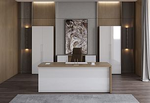 Kanon Дуб Натуральный/Белый глянец - Вид 2