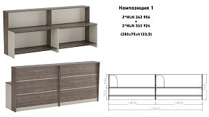 New Line reception дуб шамони светлый - Вид 1