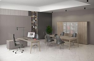 Time wood вяз либерти (корпус, столешница, топ) / мокко премиум (фасад) - Вид 3